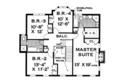 Classical Style House Plan - 4 Beds 2.5 Baths 2519 Sq/Ft Plan #3-256 