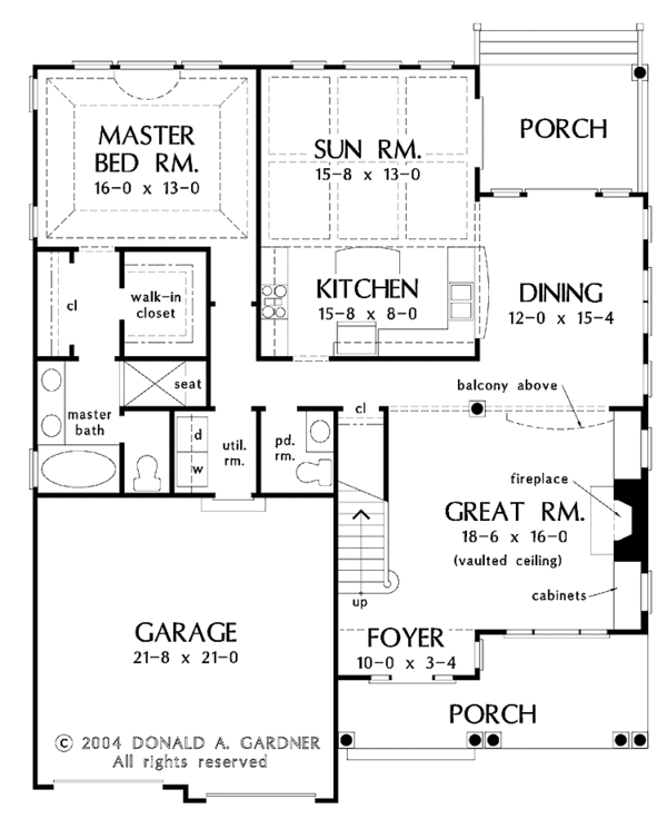House Design - Country Floor Plan - Main Floor Plan #929-716