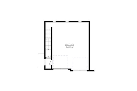 Floor Plan - Lower Floor for Farmhouse House Plan #1114-111 - 1 bed, 1 bath