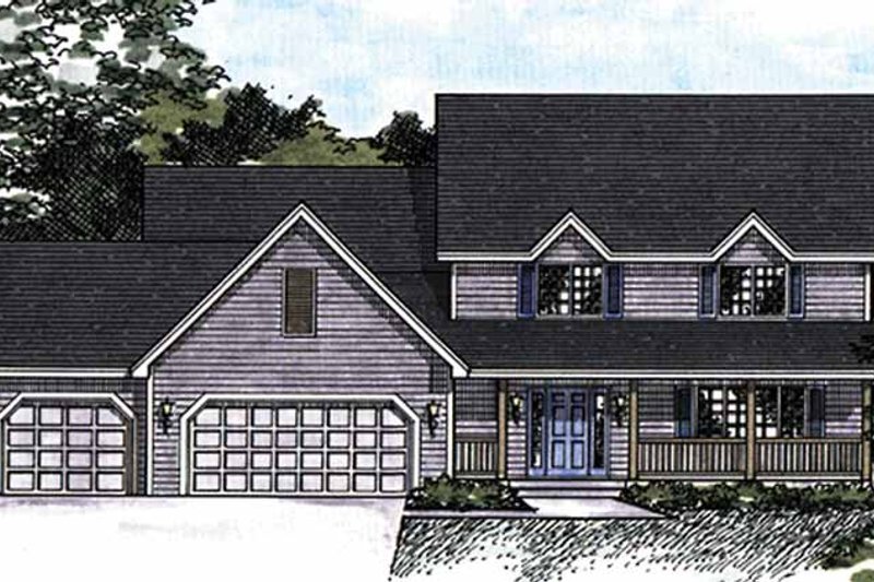 Home Plan - Country Exterior - Front Elevation Plan #51-866