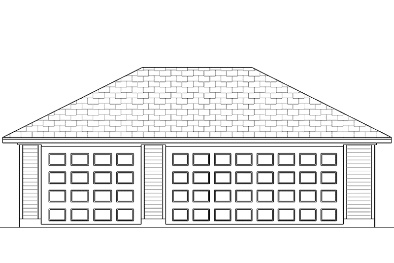 House Plan Design - Exterior - Front Elevation 3 for Traditional House Plan #84-724, 0 bath