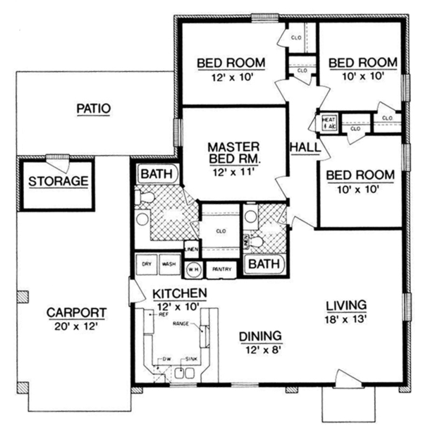 Home Plan - European Floor Plan - Main Floor Plan #45-560