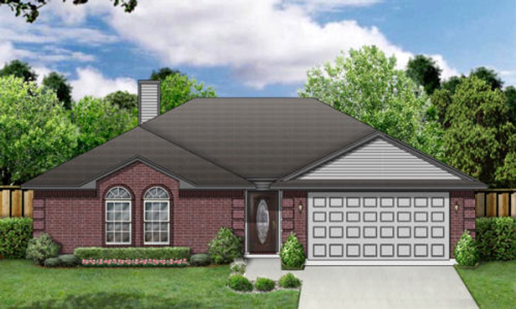 Exterior - Front Elevation 2 for Traditional House Plan #84-308 - 3 bed, 2 bath