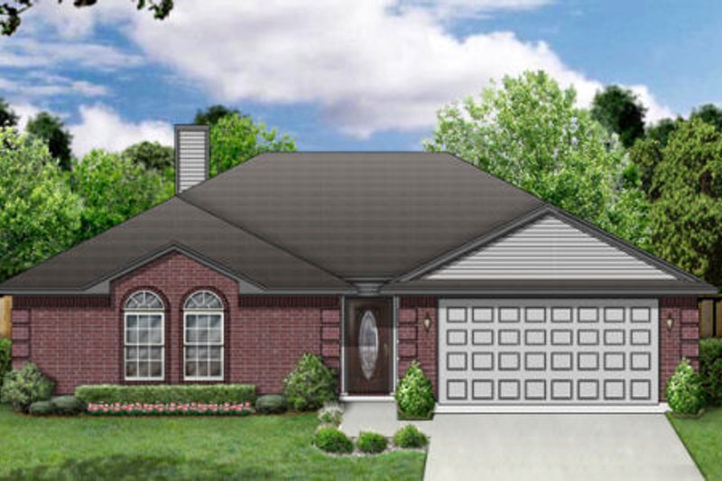 Exterior - Front Elevation 2 for Traditional House Plan #84-308 - 3 bed, 2 bath