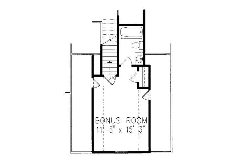 House Blueprint - Floor Plan - Other Floor for Country House Plan #54-195 - 3 bed, 2 bath