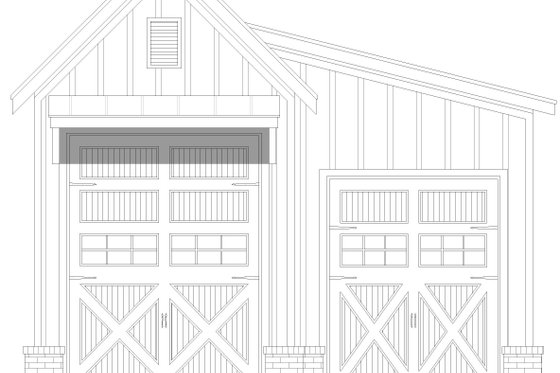 Exterior - Front Elevation 3 for Contemporary House Plan #932-1012, 0 bath