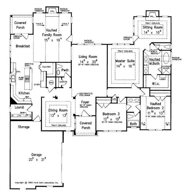 Architectural House Design - Country Floor Plan - Main Floor Plan #927-116