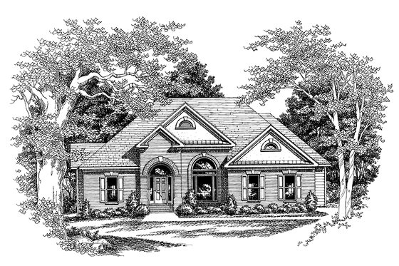 Exterior - Front Elevation 3 for Traditional House Plan #927-128 - 3 bed, 2.5 bath