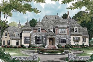 House Plan Design - Exterior - Front Elevation for Country House Plan #453-468 - 5 bed, 4 bath