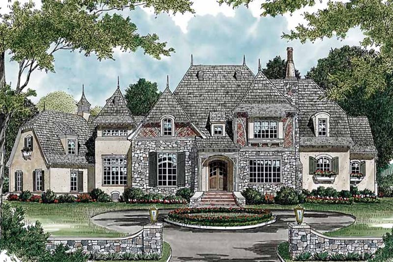 House Plan Design - Country Exterior - Front Elevation Plan #453-468