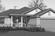 Country Style House Plan - 3 Beds 2 Baths 1356 Sq/Ft Plan #120-206 