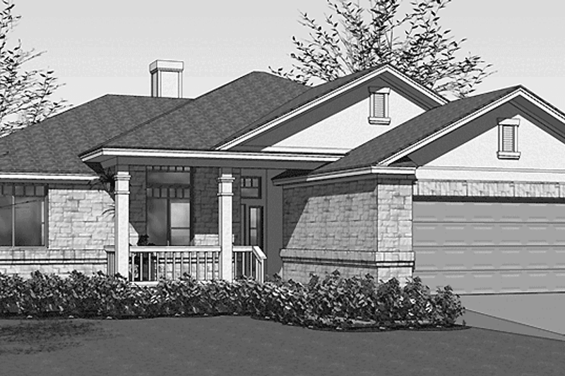 Home Plan - Country Exterior - Front Elevation Plan #120-206