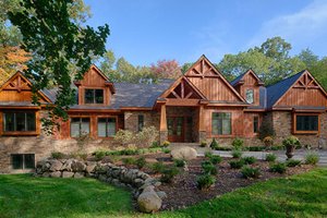 Exterior - Front Elevation 4 for Craftsman House Plan #1057-1 - 3 bed, 3 bath