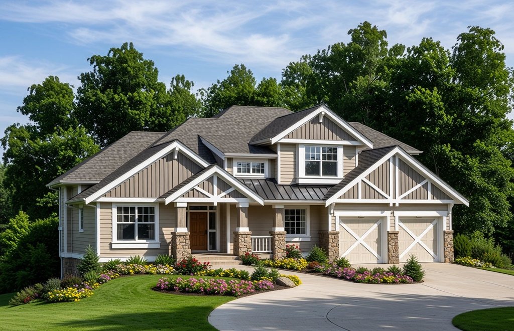 Exterior - Front Elevation 2 for Craftsman House Plan #1100-117 - 3 bed, 2.5 bath