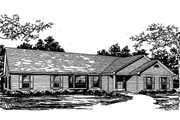 Colonial Style House Plan - 4 Beds 3 Baths 2692 Sq/Ft Plan #30-269 