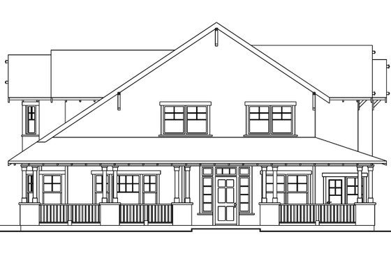 Exterior - Other Elevation for Craftsman House Plan #124-556 - 3 bed, 3.5 bath