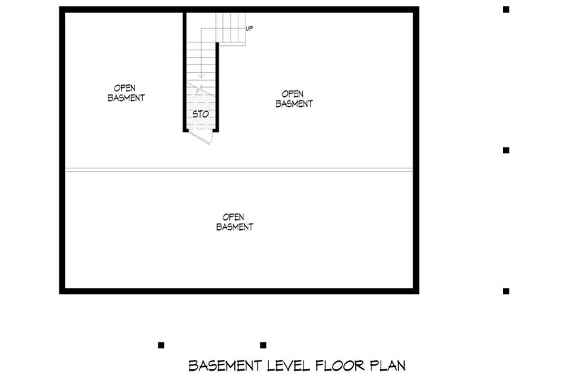 Architectural House Design - Floor Plan - Lower Floor for Country House Plan #932-1244 - 1 bed, 1.5 bath