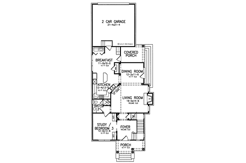 Home Plan - Floor Plan - Main Floor for Colonial House Plan #952-258 - 3 bed, 3 bath