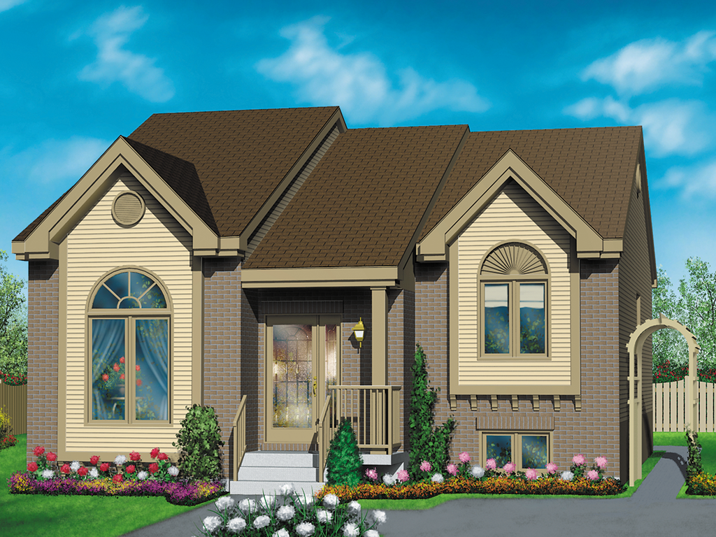 Cottage Style House Plan - 2 Beds 1 Baths 1030 Sq/Ft Plan #25-187