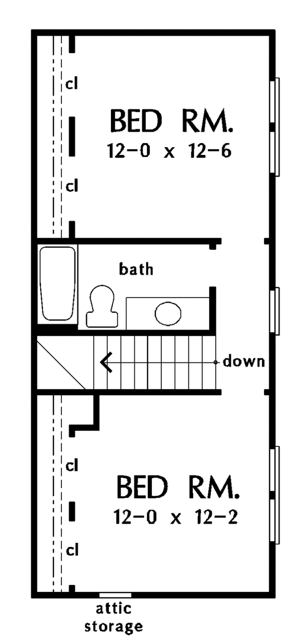 Home Plan - Country Floor Plan - Upper Floor Plan #929-719