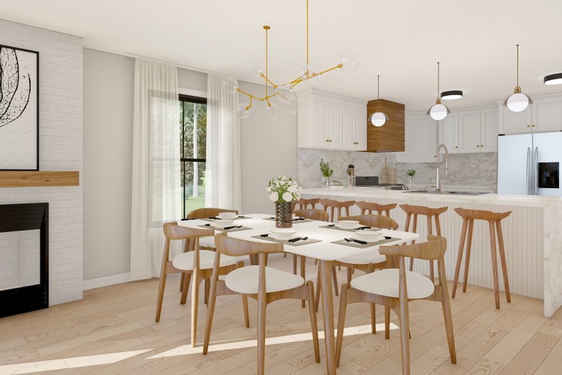 House Plan Design - Interior - Dining Room for Farmhouse House Plan #1117-13 - 2 bed, 2.5 bath