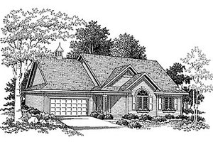 Traditional Exterior - Front Elevation Plan #70-155