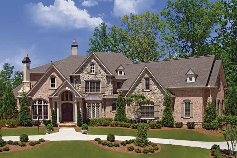 Home Plan - Exterior - Front Elevation 3 for European House Plan #54-282 - 3 bed, 3.5 bath