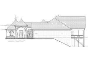 Exterior - Front Elevation 3 for European House Plan #20-2478 - 4 bed, 4.5 bath