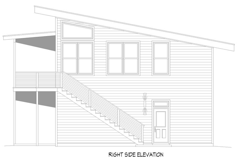 House Design - Exterior - Other Elevation 1 for Country House Plan #932-1205 - 1 bed, 1 bath