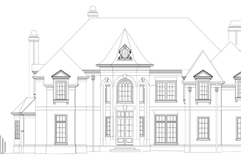 Dream House Plan - Exterior - Front Elevation 7 for European House Plan #119-421 - 4 bed, 4.5 bath
