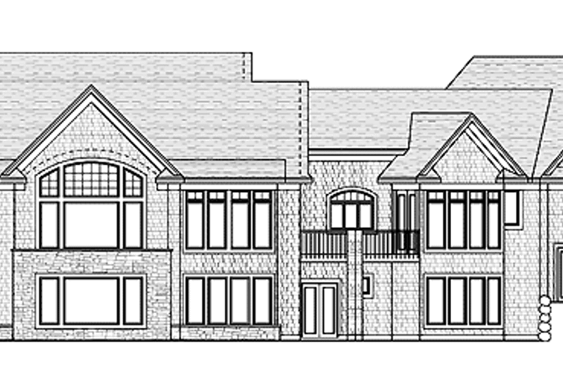 Home Plan - Exterior - Rear Elevation for Ranch House Plan #51-688 - 4 bed, 3.5 bath