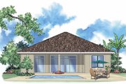 Mediterranean Style House Plan - 2 Beds 2 Baths 1608 Sq/Ft Plan #930-381 Exterior 