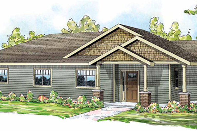 Home Plan - Traditional Exterior - Front Elevation Plan #124-851