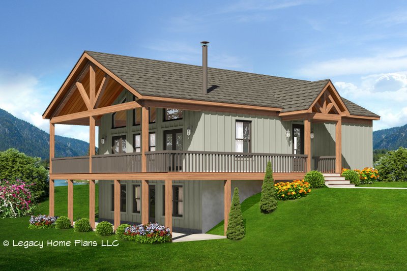 Architectural House Design - Country Exterior - Front Elevation Plan #932-602