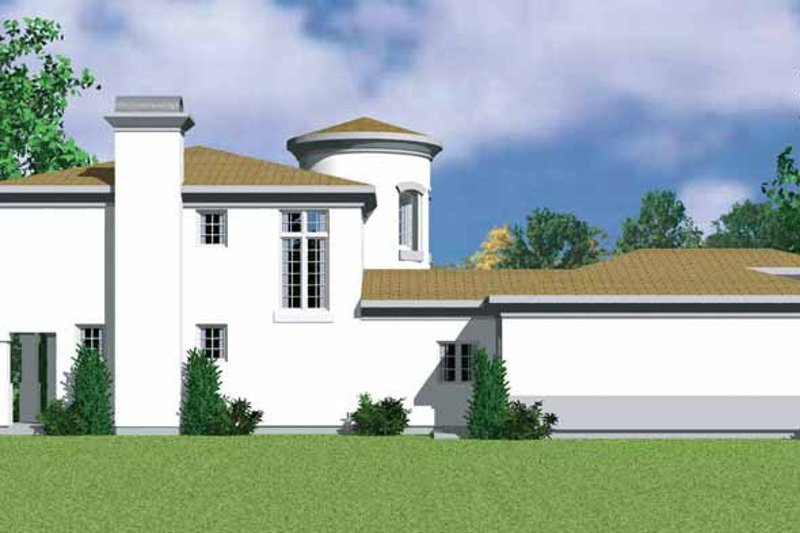 Architectural House Design - Exterior - Other Elevation 1 for Mediterranean House Plan #72-1123 - 3 bed, 2.5 bath