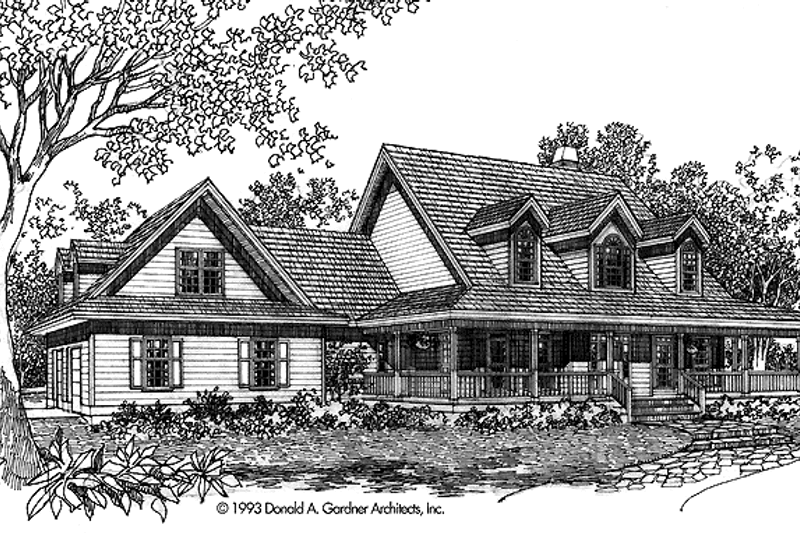 Dream House Plan - Country Exterior - Front Elevation Plan #929-286
