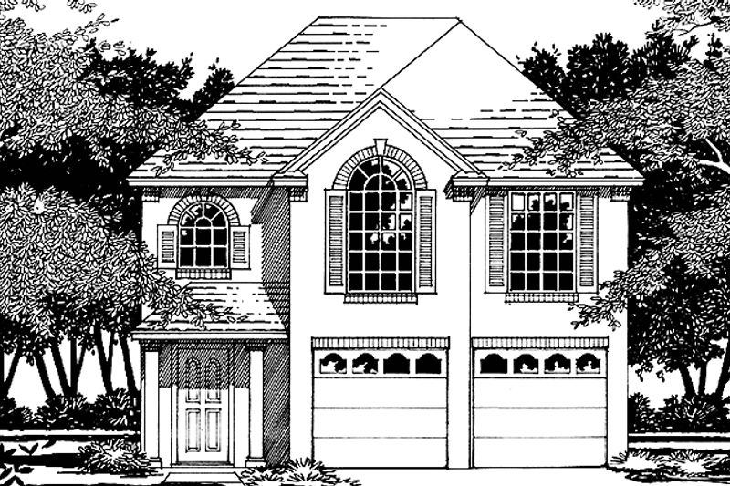 Architectural House Design - European Exterior - Front Elevation Plan #472-427