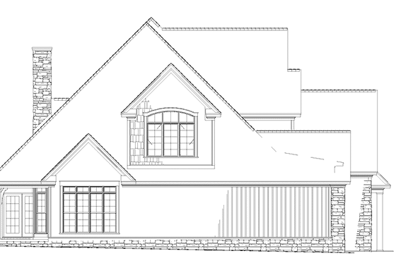Exterior - Other Elevation for Classical House Plan #17-2666 - 4 bed, 2.5 bath
