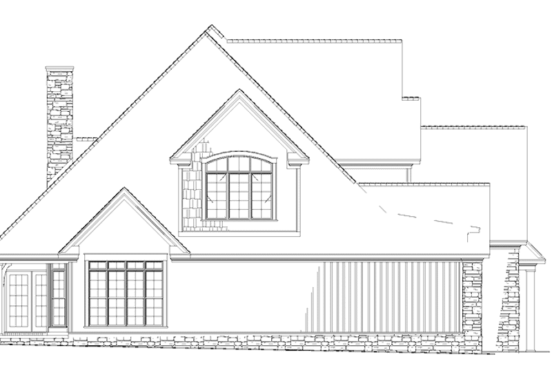 House Design - Exterior - Other Elevation for Classical House Plan #17-2666 - 4 bed, 2.5 bath
