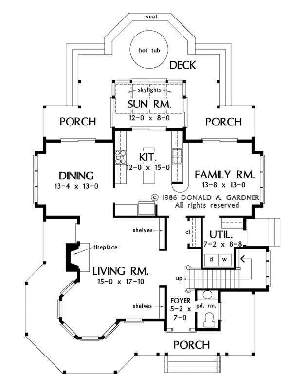 Dream House Plan - Victorian Floor Plan - Main Floor Plan #929-306