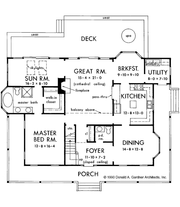 House Plan Design - Country Floor Plan - Main Floor Plan #929-78