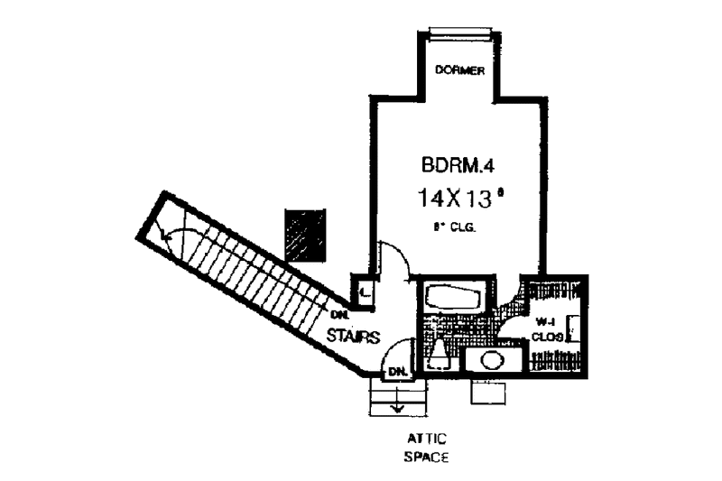 Dream House Plan - Floor Plan - Upper Floor for Mediterranean House Plan #310-1144 - 4 bed, 4 bath
