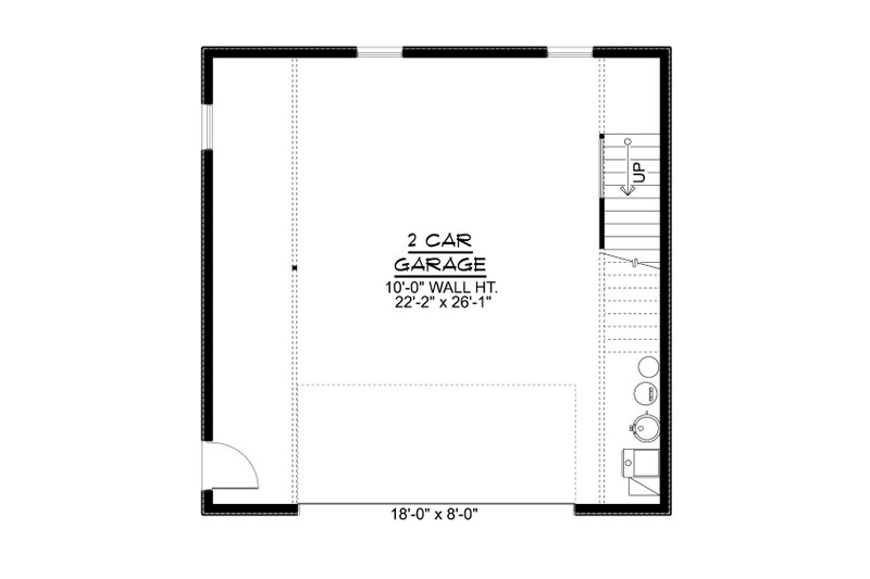 House Design - Floor Plan - Main Floor for Contemporary House Plan #1064-354 - 2 bed, 1 bath