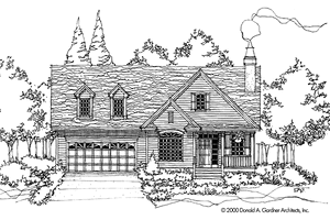 Country Style House Plan - 3 Beds 2 Baths 1228 Sq/Ft Plan #929-566 ...