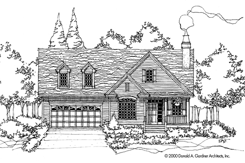 Dream House Plan - Exterior - Front Elevation 3 for Country House Plan #929-566 - 3 bed, 2 bath