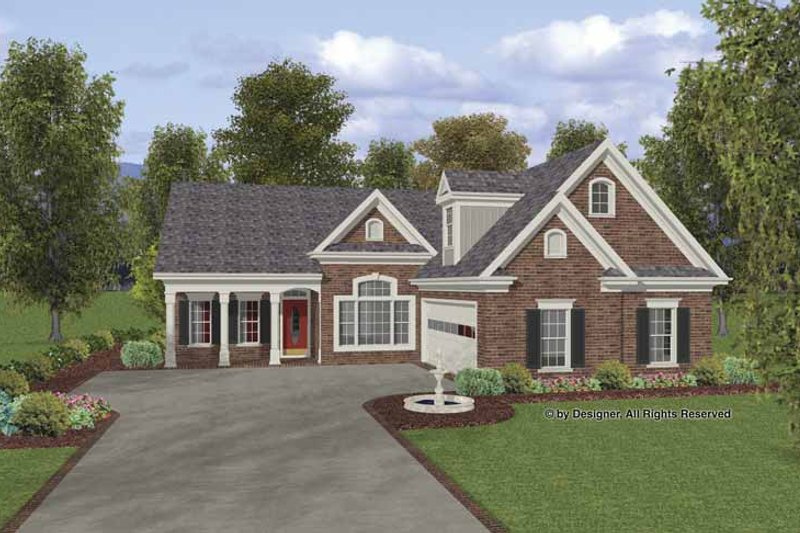 Home Plan - Traditional Exterior - Front Elevation Plan #56-691