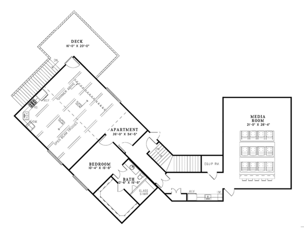 House Design - European Floor Plan - Upper Floor Plan #17-3347