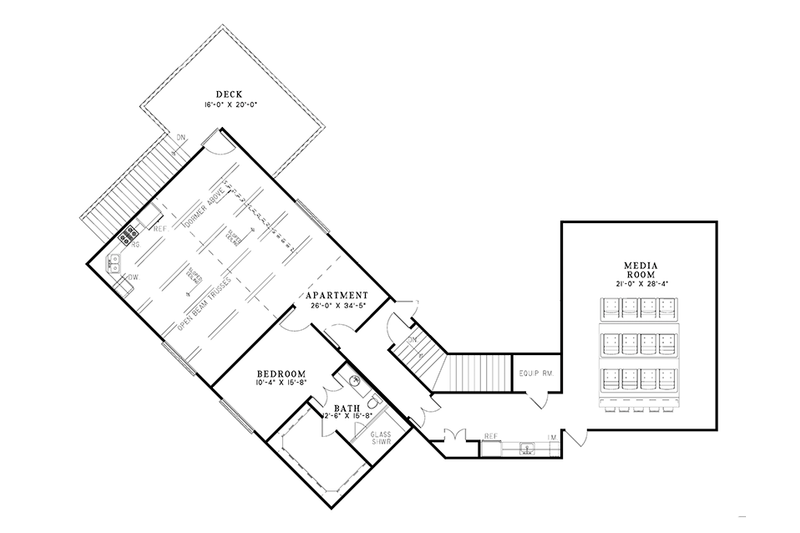 Home Plan - Floor Plan - Upper Floor for European House Plan #17-3347 - 5 bed, 4 bath