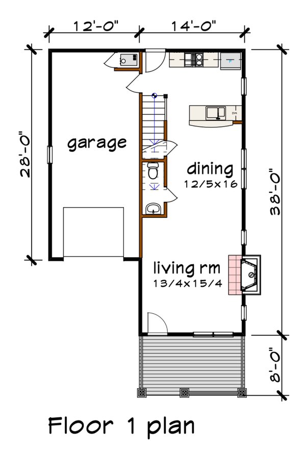 Craftsman Floor Plan - Main Floor Plan #79-327