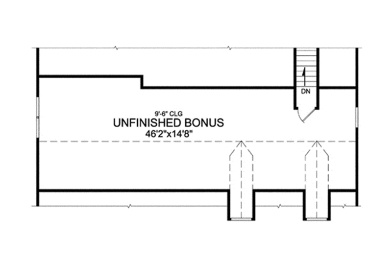 Architectural House Design - Floor Plan - Other Floor for Ranch House Plan #314-292 - 3 bed, 2 bath